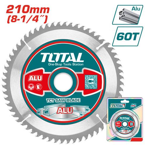Disco corte aluminio 8-1/4" industrial total (TAC233523)