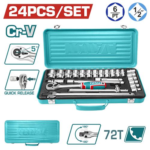 RACHE CON COPAS 1/2"" X 24 PZS INDUSTRIAL SUPER TOTAL (THT121242) Item: 23857
