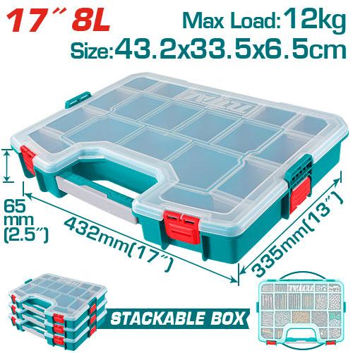 CAJA ORGANIZADORA 17"" APILABLE TOTAL (TPBX1711) Item: 23770