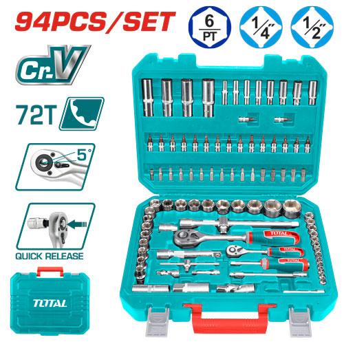 RACHE CON COPAS 1/2-1/4"" X 94 PZS INDUSTRIAL TOTAL (THT421942) Item: 24128