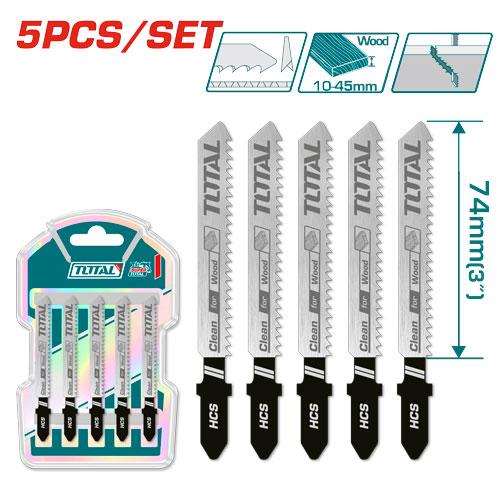 SET DE SEGUETA SIERRA CALADORA X 5 PCS PARA MADERA TOTAL (TJSBT101D) Item: 24127