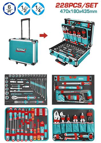 MALETA PORTA HERRAMIENTA 228 PZS INDUSTRIAL TOTAL (THKTHP62287) Item: 23808