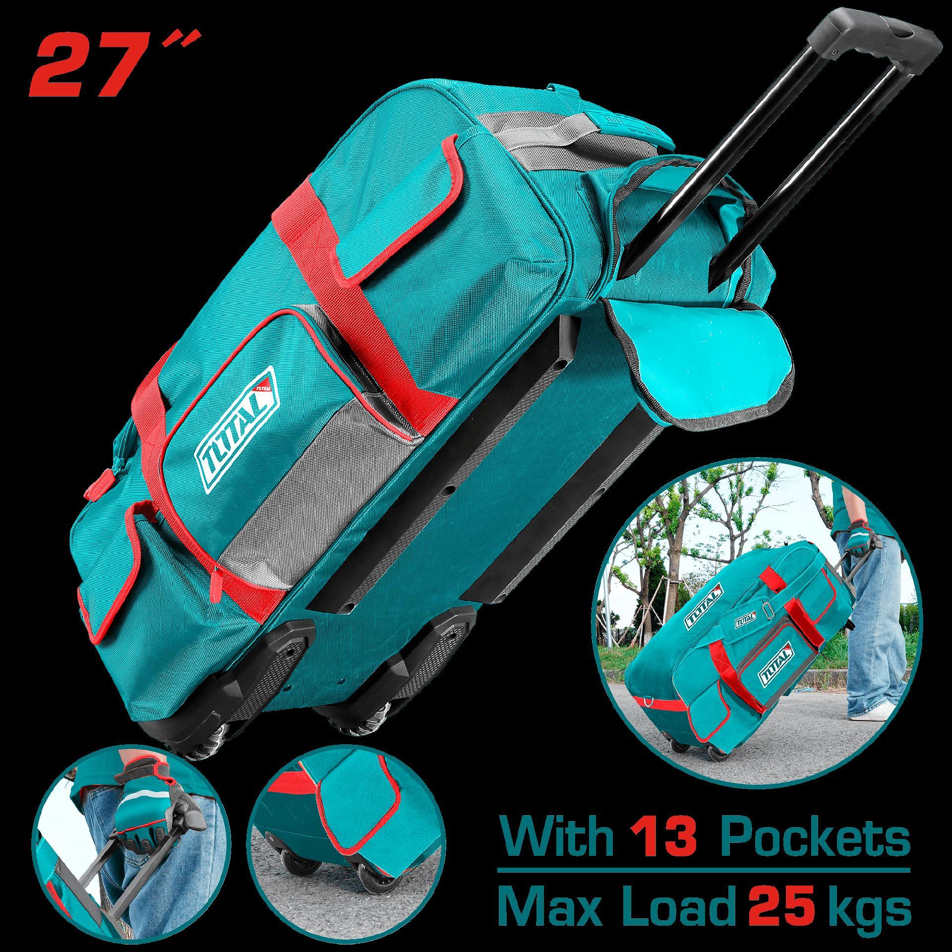 BOLSO DE HERRAMIENTA 27"" CON RODACHINES CAP 27KG TOTAL (THRRTB2712) Item: 23635