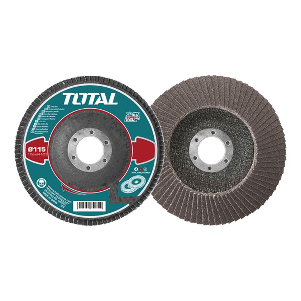 DISCO FLAP 4"" GRANO 60 EJE 5/8 (100X16MM) SUPER TOTAL (TAC6310060) Item: 23428