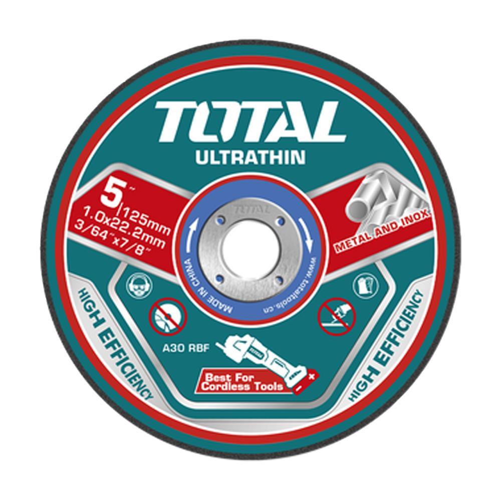 DISCO CORTE METAL/ACERO INOXIDABLE 5"" (PQT POR 25 UNDS)TOTAL (TAC21012525) Item: 23210