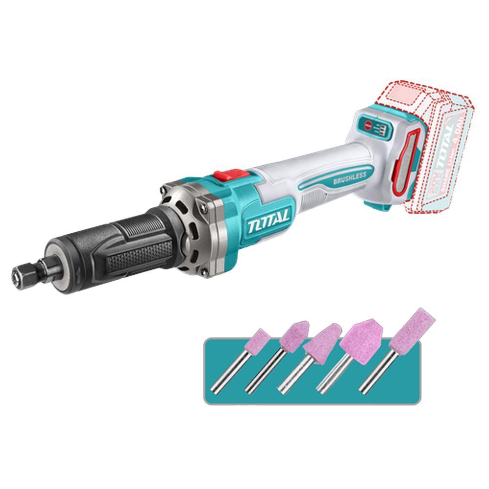 MOTO TOOL INALAMBRICO 20V 1/4 '' BATERIA Y CARGADOR SE VENDEN POR SEPARADO INDUSTRIAL SUPER TOTAL (TDGLI2001) Item: 23294