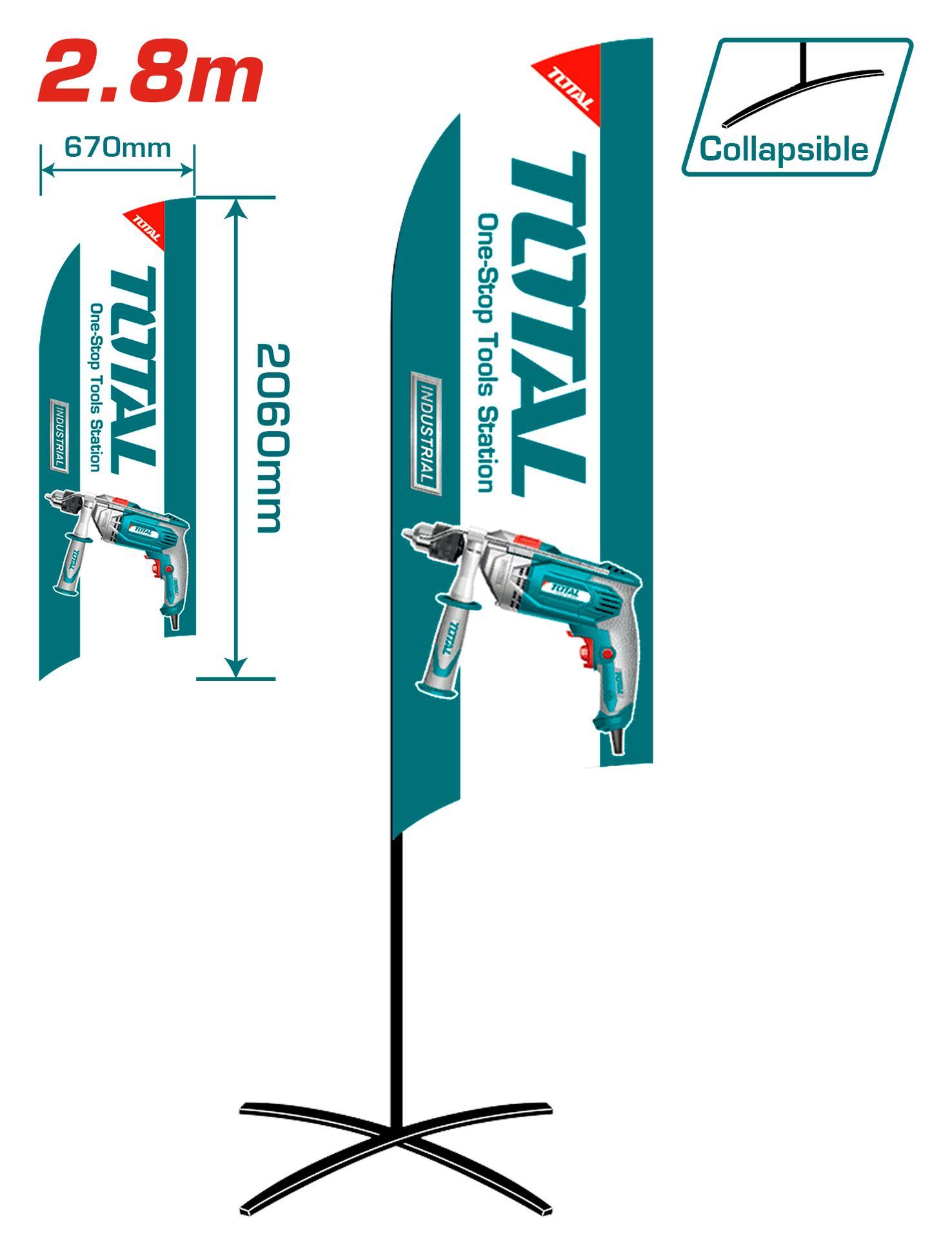 PUBLICIDAD TOTAL BANDERA TIPO PLUMA(TPMGF03) Item: T76