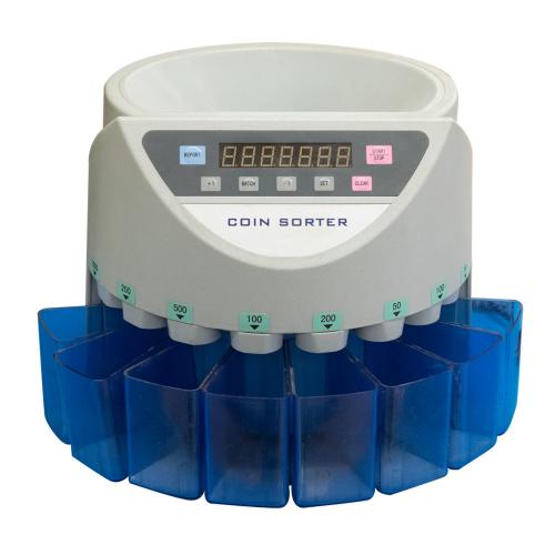Maquina contadora y separadora de monedas electronica con pantalla (HT80255)1253