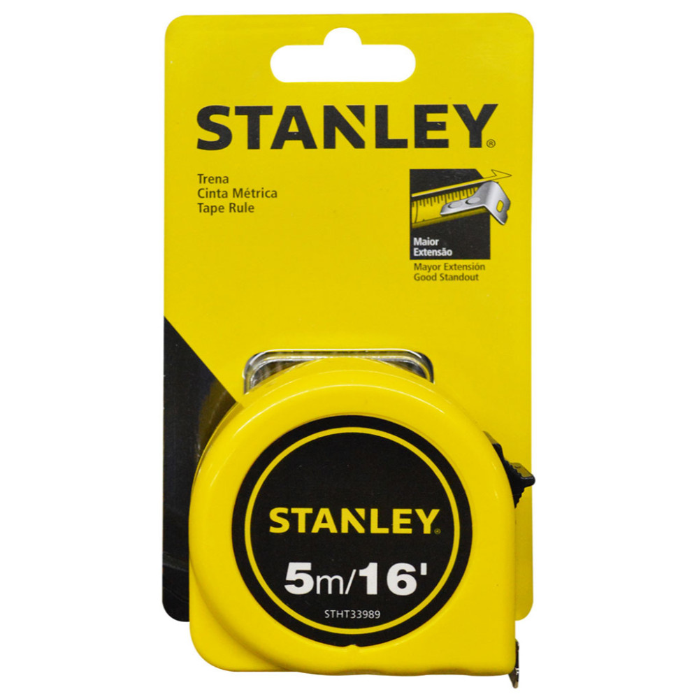 Metro x 5 mts stanley pasta amarillo (STHT33989-840)